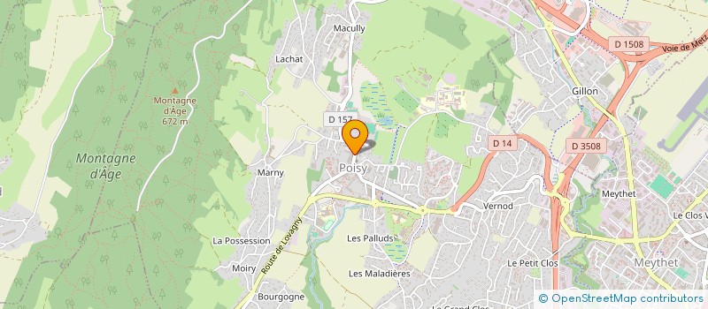 localisation de l'entreprise SCI MEYER & FILLE  POISY