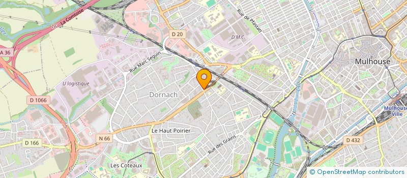 localisation de l'entreprise SCI MEYER FRERES  MULHOUSE