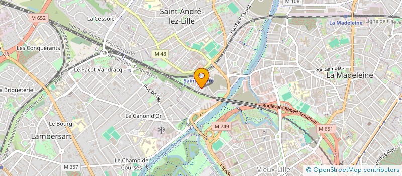 localisation de l'entreprise SCI MEYFO  SAINT-ANDRE-LEZ-LILLE