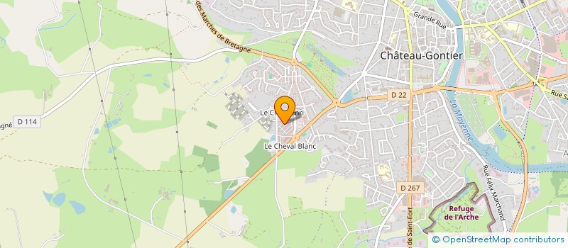 localisation de l'entreprise SCI MEYG@  CHATEAU-GONTIER-SUR-MAYENNE