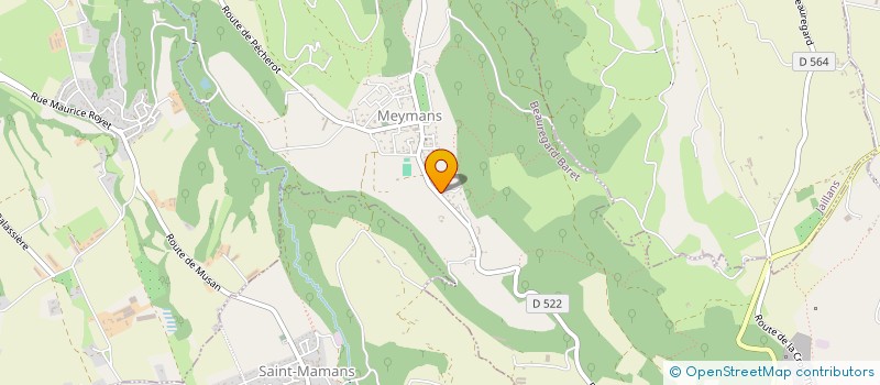 localisation de l'entreprise SCI MEYMANS  BEAUREGARD-BARET