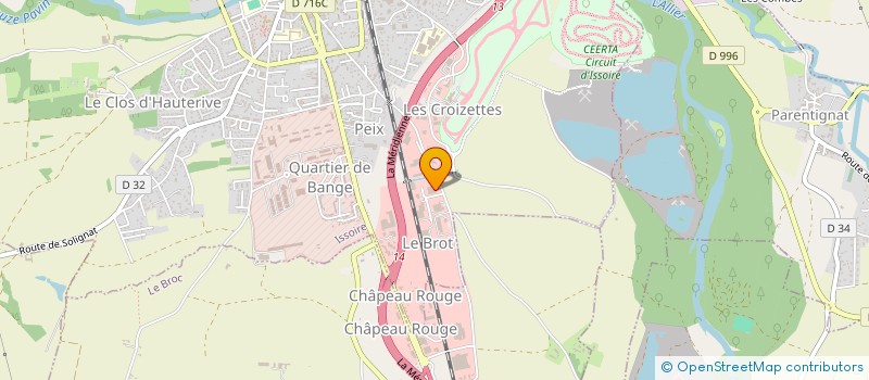 localisation de l'entreprise SCI MEYNIEL G2A  LE BROC