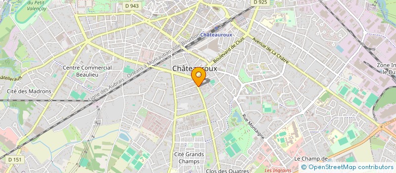 localisation de l'entreprise SCI MEYRA PODOLOGIE à CHATEAUROUX