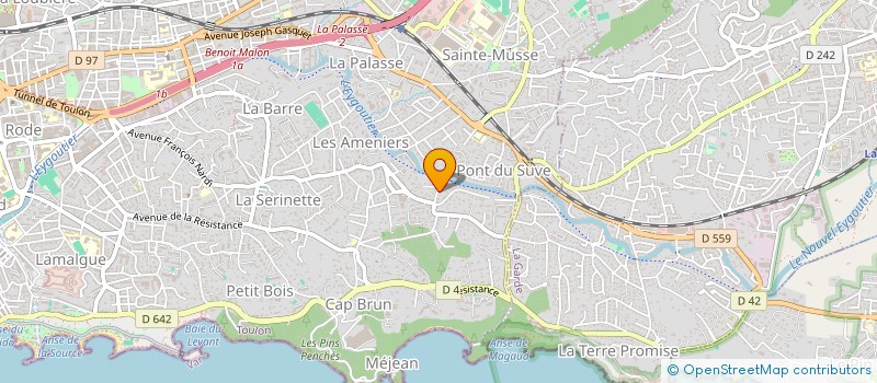 localisation de l'entreprise SCI MEYSSONNIER  TOULON