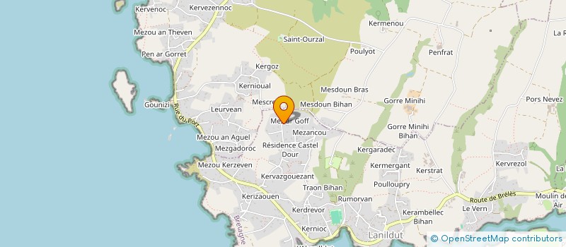 localisation de l'entreprise SCI MEZ AR GOFF  LANILDUT