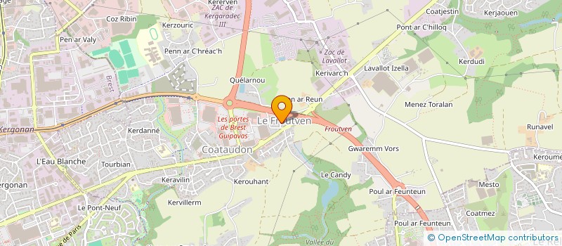 localisation de l'entreprise SCI MEZEG  GUIPAVAS