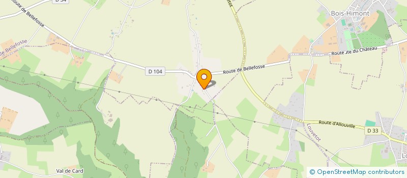 localisation de l'entreprise SCI  MEZERVILLE  ALLOUVILLE-BELLEFOSSE