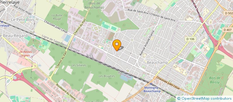 localisation de l'entreprise SCI MEZIANE HL  BEAUCHAMP