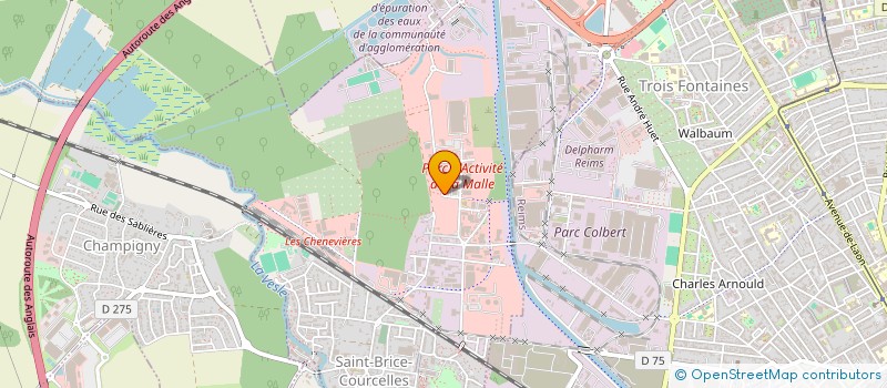 localisation de l'entreprise SCI MEZZANINE  SAINT-BRICE-COURCELLES