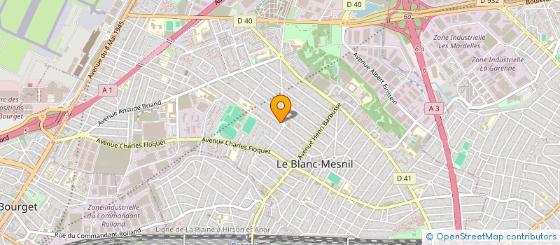 localisation de l'entreprise SCI MF à LE BLANC-MESNIL