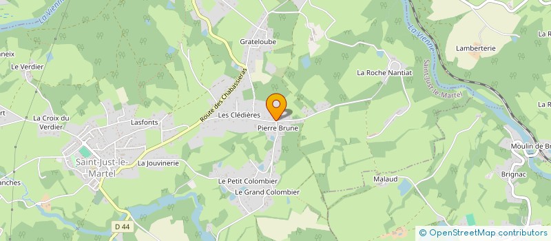 localisation de l'entreprise SCI MF à SAINT-JUST-LE-MARTEL