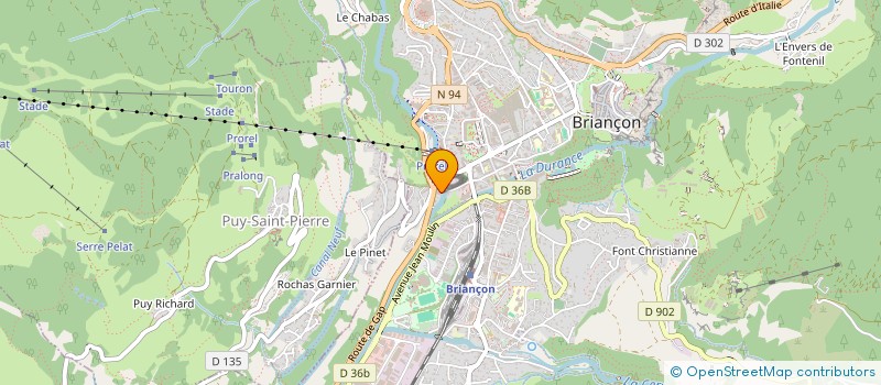 localisation de l'entreprise SCI MF à BRIANCON