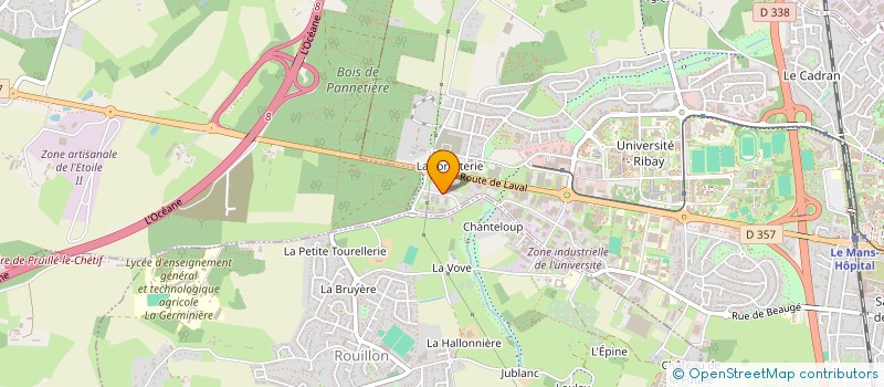 localisation de l'entreprise SCI MF CHIC  LE MANS