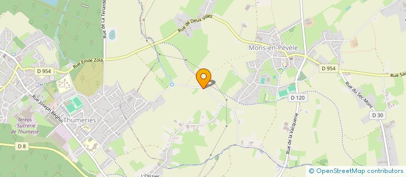 localisation de l'entreprise SCI MF THUMERIES  MONS-EN-PEVELE