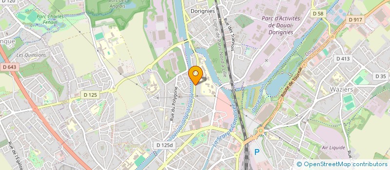 localisation de l'entreprise SCI MF2S SOCIETE CIVILE à DOUAI