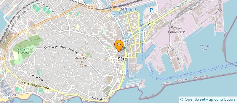 localisation de l'entreprise SCI MFA  SETE