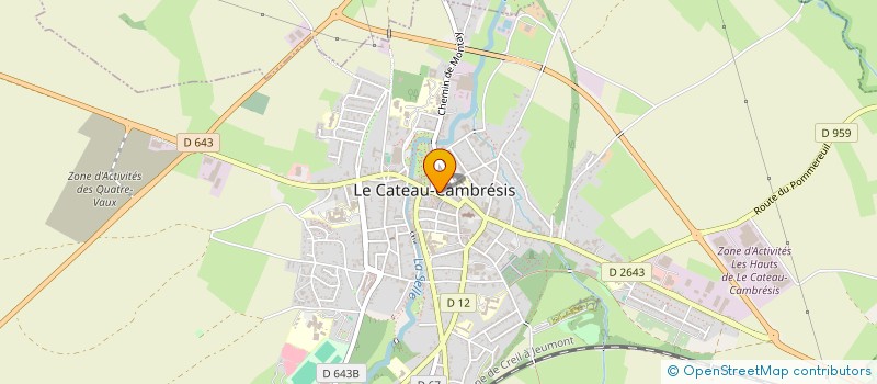 localisation de l'entreprise SCI MFA JAQUET  LE CATEAU-CAMBRESIS