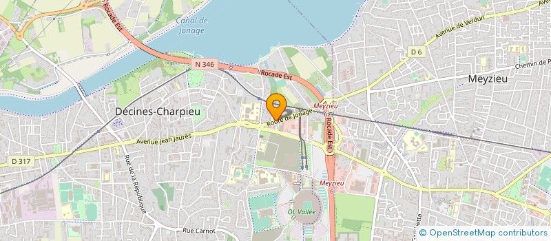 localisation de l'entreprise SCI MFAE  DECINES-CHARPIEU