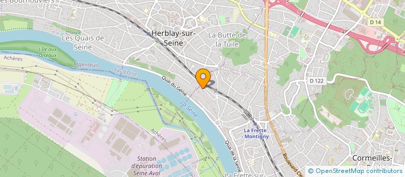 localisation de l'entreprise SCI MFB  LA FRETTE-SUR-SEINE