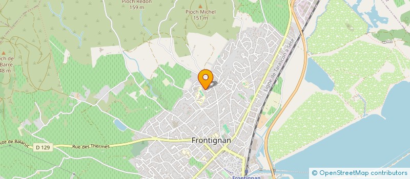 localisation de l'entreprise SCI MFB à FRONTIGNAN