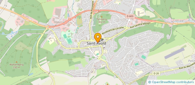 localisation de l'entreprise SCI MFC  SAINT-AVOLD