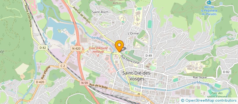 localisation de l'entreprise SCI MFD IMMOBILIER  SAINT-DIE-DES-VOSGES