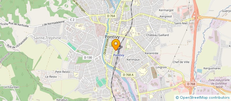 localisation de l'entreprise SCI MFDP  PONTIVY