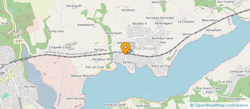 localisation de l'entreprise SCI MFG  GUIPAVAS