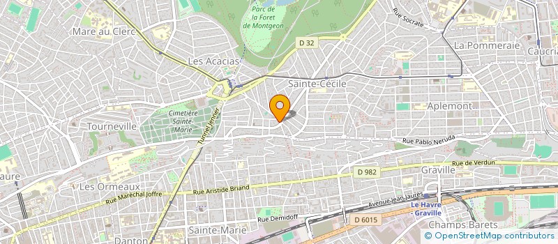 localisation de l'entreprise SCI MFG SAINTE CECILE à LE HAVRE