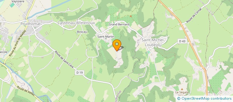 localisation de l'entreprise SCI MFGUYOT  PRUDHOMAT