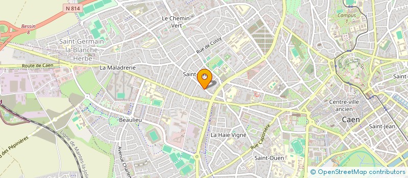 localisation de l'entreprise SCI MFI  CAEN