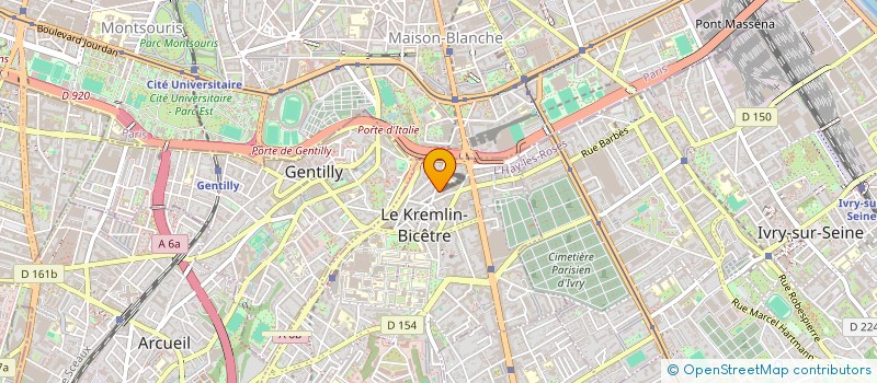 localisation de l'entreprise SCI MFI MONTEREAU à LE KREMLIN-BICETRE