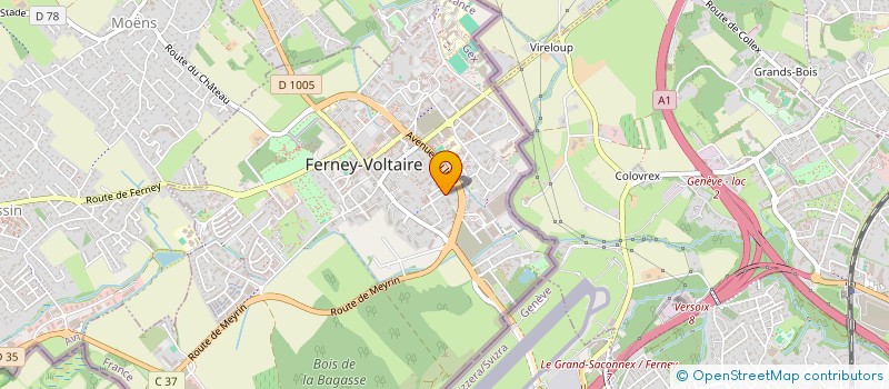 localisation de l'entreprise SCI MFIC à FERNEY-VOLTAIRE