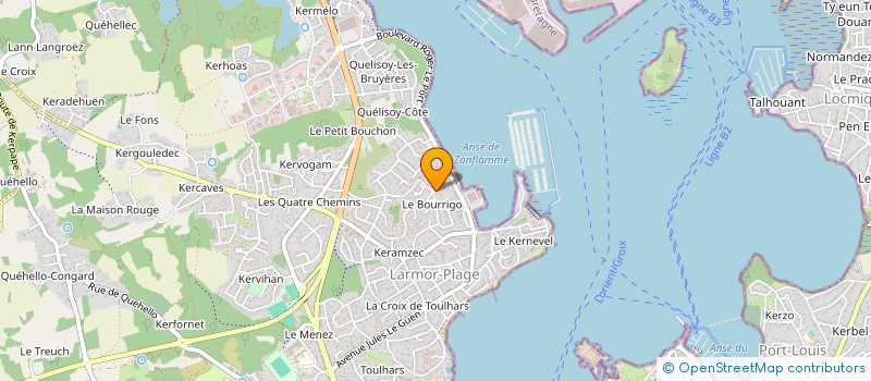 localisation de l'entreprise SCI MFJ  LARMOR-PLAGE