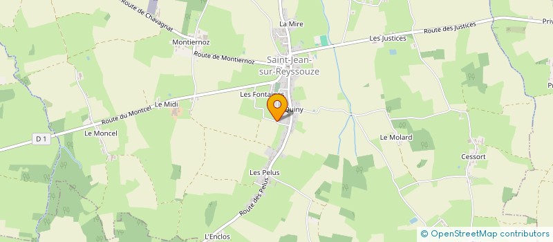 localisation de l'entreprise SCI MFJL  SAINT-JEAN-SUR-REYSSOUZE