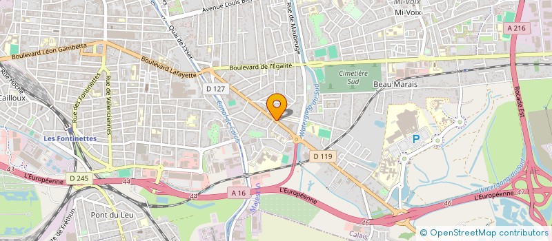 localisation de l'entreprise SCI MFLD  CALAIS