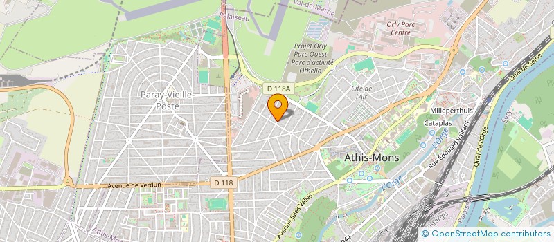 localisation de l'entreprise SCI MFM à ATHIS-MONS
