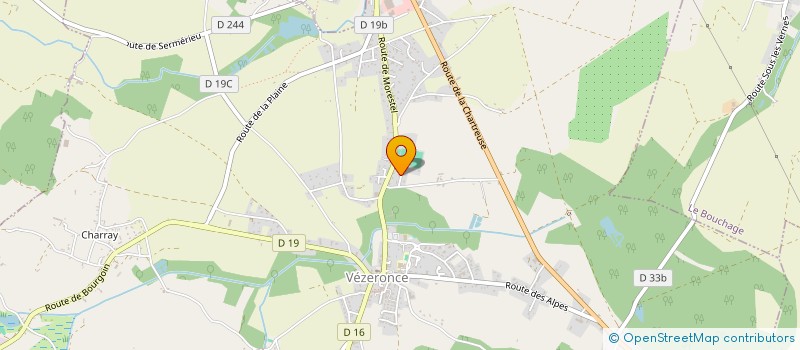 localisation de l'entreprise SCI MFMLOC  VEZERONCE-CURTIN