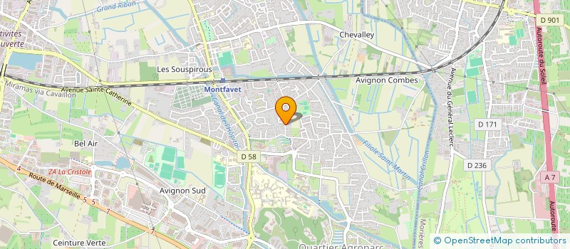 localisation de l'entreprise SCI MFP  AVIGNON