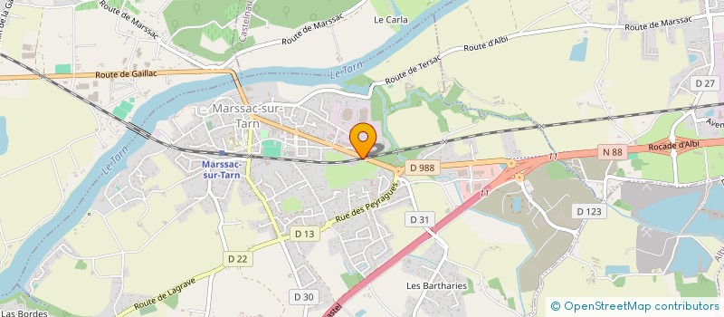 localisation de l'entreprise SCI MFP à MARSSAC-SUR-TARN