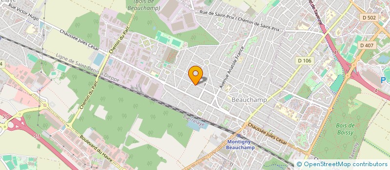 localisation de l'entreprise SCI MFP  BEAUCHAMP