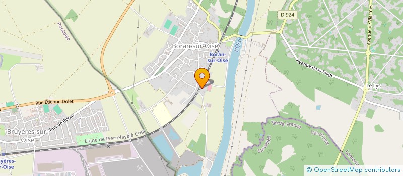 localisation de l'entreprise SCI MFP  BORAN-SUR-OISE