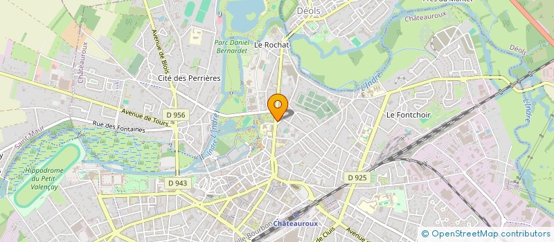 localisation de l'entreprise SCI MFP - JB à CHATEAUROUX