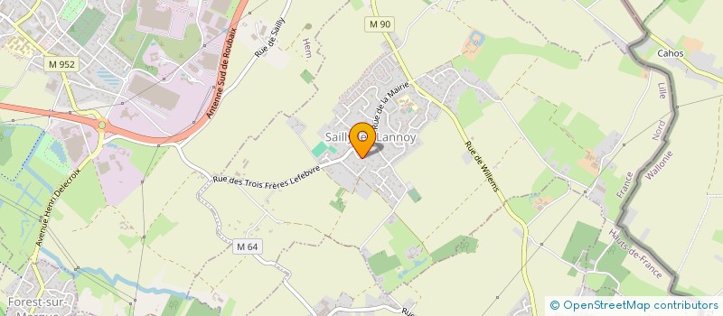 localisation de l'entreprise SCI MFPL  SAILLY-LEZ-LANNOY