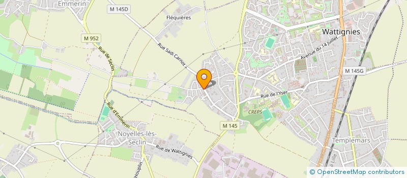 localisation de l'entreprise SCI MFR  WATTIGNIES