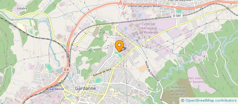 localisation de l'entreprise SCI MFRC  GARDANNE