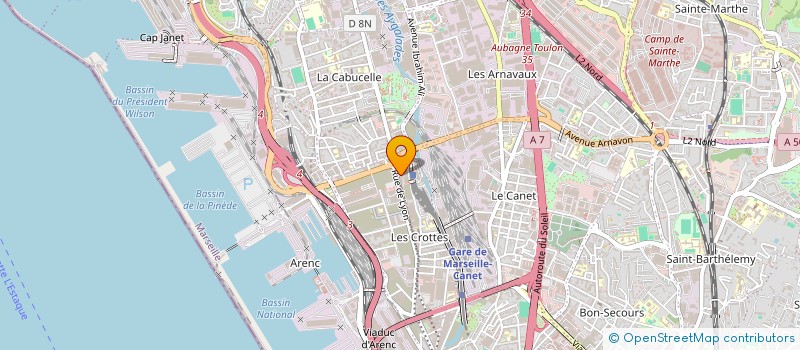 localisation de l'entreprise SCI MFS à MARSEILLE
