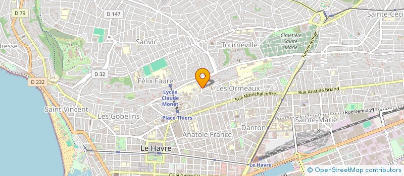 localisation de l'entreprise SCI MFV à LE HAVRE