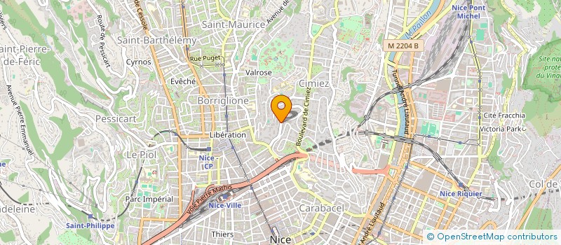 localisation de l'entreprise SCI MG 30 à NICE