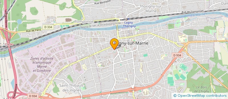 localisation de l'entreprise SCI MG  LAGNY-SUR-MARNE